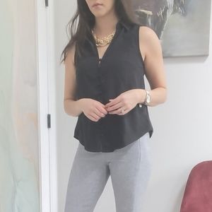 Iris Blouse Tank Black Size Small